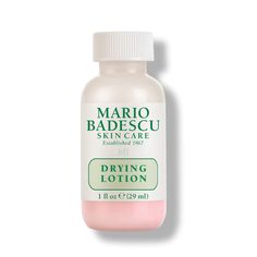 Mario Badescu Drying Lotion is a legendary on-the-spot solution that helps dry up surface blemishes overnight. This fast-acting, effective spot treatment contains the following highly effective ingredients: - Salicylic Acid: reduces the appearance of redness of blemishes - Sulfur: unclog pores - Zinc Oxide: absorbs excess oil Awards Won: 2020 Allure Readers' Choice Awards, Acne 2021 Beauty Inc The Greatest Skin Care Award, Acne Mario Badescu Acne, Mario Badescu Drying Lotion, Best Skin Care Brands, Drying Lotion, Pimples Under The Skin, Mario Badescu Skin Care, Josie Maran, Kevin Murphy, Acne Spots