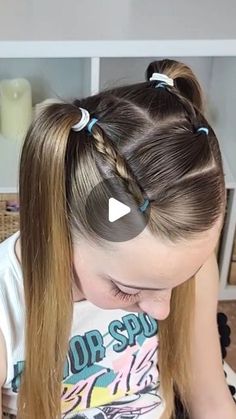 Kid Hair Styles Easy, Girl Easy Hairstyles Kids, Cute Toddler Hairstyles Easy, Easy Ponytail Hairstyles For Kids, Preschool Girl Hairstyles, Hairstyles Kids Girls Easy, Easy Hairstyles For Long Hair Kids, Hairstyle Kids Girl, Easy Hairstyles For Girls Kids