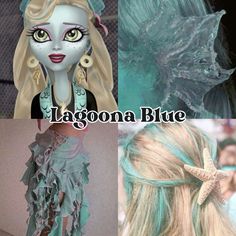 Lagoon Blue Monster High Costume, Lagoona Blue Cosplay, Lagoona Blue Outfit, Lagoona Blue Aesthetic, Mh Aesthetic, Monster High Costume, Straight Eyebrows, Clear Winter, Lagoona Blue