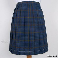 Olivia Mark - Plaid Pleated Skirt in Uniform Style Casual Maxi Skirt, Uniform Style, Bodycon Midi Skirt, Plaid Pleated Skirt, Uniform Fashion, Vintage Casual, Bodycon Midi, Types Of Skirts, Olivia Mark