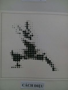 a cross - stitch pattern with the word cachduu in black and white