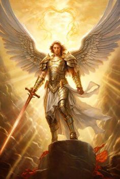 Saint Michael Angel, Male Angels, Christian Soldiers, Church Images, Celtic Gods, Heaven Art, Angel Warrior, Angel Guidance, Powerful Bible Verses