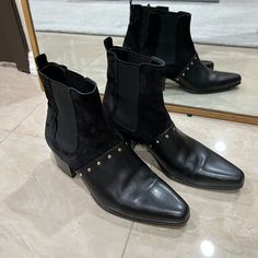 Black Studded Balmain Boots 38 Great Preloved Condition Balmain Boots, Balmain Shoes, Short Boots, Bootie Boots, Ankle Boots, Women Shoes, Boots, Women Shopping, Black