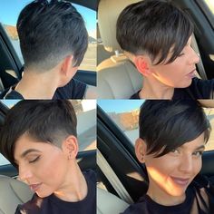 Short Hair Undercut, Super Short Hair, Short Pixie Haircuts, Haircut For Thick Hair, Mullet Hairstyle, Short Hair Haircuts, Short Hair Styles Pixie, Pixie Hairstyles