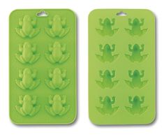 frog shaped ice trays are shown next to an image of the same molder