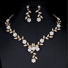 African Wedding Jewelry, Zircon Jewelry, Necklace And Earring Set, Classic Jewelry, Girly Jewelry, Wedding Jewelry Sets, Bridal Jewelry Sets