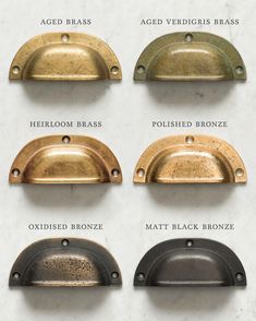 the different types of brass and bronze door handles