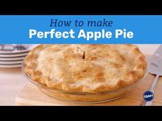 a pie sitting on top of a wooden cutting board