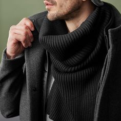 * Extra protective flap
 * High-quality materials
 * Excellent craftsmanship Tube Scarf, Mens Scarves, Scarf Men, Roberto Cavalli, Danish Design, Karl Lagerfeld, Denmark, Knitted Scarf, Merino Wool