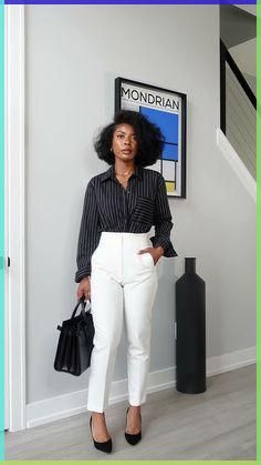 Some of the latest fashion trends could actually be making us look way older White Office Outfits Women, Black And White Office Outfits Women, Seminar Outfits For Women, Summer Capri Outfits, Office Outfits Women Curvy, Office Outfits Black Women, Casual Curvy Fashion, Outfit For Office, Black And White Office