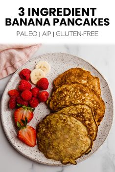 Banana Pancakes Gluten Free, 3 Ingredient Banana Pancakes, Aip Paleo Breakfast, Applesauce Pancakes, Aip Baking, 3 Ingredient Pancakes, Gluten Free Banana Pancakes, Pancakes Gluten Free