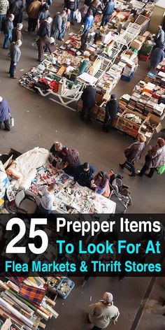 25 Prepper Items To Look For at Flea Markets and Thrift Stores Prepper Items, Survival List, Survival Items, Emergency Preparation, Prepper Survival, Emergency Supplies