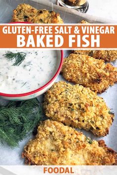 gluten - free salt and vinegar baked fish is an easy, delicious appetizer