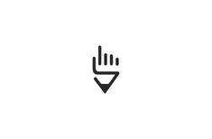 a hand that is pointing to the left with an arrow in it's center