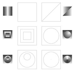 an image of different shapes and sizes in the form of squares, rectangles, and circles