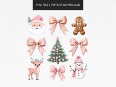 Preppy Png, Christmas Preppy, Bows Png, Girly Png, Pink Christmas Png, Roses Png, Christmas Tree Png, Coquette Christmas, Tree Png