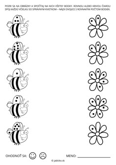 the worksheet for children to learn how to draw flowers and bees with their names