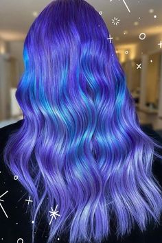 Short Hair, Blue Highlights: A Perfect Match Brunette Hair Color With Highlights, Hair Color Transformation, Glowing Hair, Winter Hair Color Ideas, Hair Color Underneath, Vivid Hair Color, Rainbow Hair Color