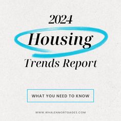 the words, 2012 housing trend report and what you need to know about this year