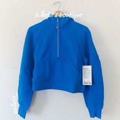 Description: Lululemon Scuba Oversized Half-Zip Hoodie In Poolside (Plsi). A Beautiful Jewel-Tone Blue For Summer! Discontinued Color. Special Collector’s Item. Soft & Cozy. Scuba Silhouette. Zipper Garage Keeps Chafe In Check. Kangaroo Pocket With Hidden Phone Sleeve. Elastic Zipper Pull Doubles As A Hair Tie. Thumbholes. Oversized Fit, Waist Length. Sold Out. Size: Size Xs/S (Listed As Size Small (S) For Exposure.) Please Note That Lululemon Only Sells This Style Of Hoodie In 3 Sizes: Xs/S, M/ Random Wishlist, Scuba Sweatshirt, Preppy Fits, Cropped Half Zip, Preppy Christmas, Lululemon Scuba Hoodie, Preppy Clothes