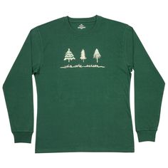 'Tis the season for warm, comfy long sleeve t-shirt.. With a soft jersey knit long sleeve top. 60/40 Cotton/Polyester Jersey knit top.. Infinity Brands Adult Unisex Jersey Long Sleeve T-shirt (Medium) Polyester in Green | LOW-0633CR-MED Comfy Pajamas, Flannel Pants, Jersey Long Sleeve, Pajamas Comfy, Knit Long Sleeve, Long Sleeve Knit Tops, Plaid Flannel, Tis The Season, Knit Jersey