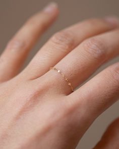 Delicate Tiny Jewelry In Recycled Gold, Minimalist Sterling Silver Chain Ring, Tarnish Resistant, Minimalist Sterling Silver Tarnish Resistant Chain Ring, Dainty 14k Rose Gold Midi Rings, Dainty Gold Midi Rings, Minimalist Gold Sterling Silver Chain Ring, Delicate 14k Gold Filled Midi Rings Simple Design, Minimalist Stackable 14k Gold Chain Ring, Dainty 14k Gold Midi Rings For Everyday