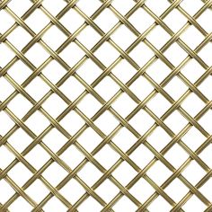 a close up view of a gold metal mesh fence with diamond shaped squares on it