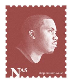 a stamp with a man's face on it, and the words nass