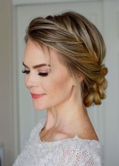 Beautiful braided wedding hairstyles_braided updo 2 Moh Hair, Braided Updo For Short Hair, Bridesmaid Updos, Wedding Hairdos, Fishtail Braid Updo, Sanggul Modern, Fishtail French Braid, Braid Updo, Fishtail Braids