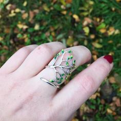 Tree Branch Ring, Olive Branch Ring, Greek Tradition, Chic Rings, Tree Ring, Branch Ring, Tree Rings, Silver Tree, Olive Tree