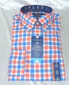 Croft & Barrow Men's Dress Shirt True Comfort Stretch size 15 NEW Color Photo, Croft & Barrow, Stretch Dress, Button Down Collar