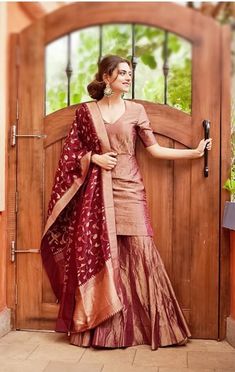 Pallazo Suit, Suit With Banarasi Dupatta, Brocade Sharara, Gharara Designs, Party Wear Suits, Silk Kurti Designs, Sharara Designs, Silk Kurti, Palazzo Suit