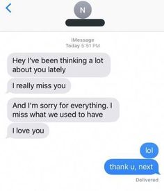 two texts that are being shared to each other