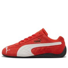 PUMA Speedcat OG 'Red White' 398846-02 Speedcat Shoes, Puma Speedcat Outfit, Puma Speedcat, Limited Edition Sneakers, Shoe Wishlist, Pumas Shoes, Sport Sneakers, Aesthetic Shoes, Sneaker Collection