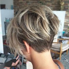 25+ best ideas about Pixie back view on Pinterest | Pixie back, Pixie haircuts and Pixie cut back ผมทรง Long Pixie, Mom Haircuts, Short Pixie Haircuts, Balayage Highlights, Trendy Short Hair Styles, Pixie Hairstyles, Short Hair Cuts For Women