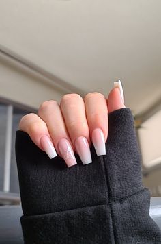 Letter L On Nails, Ombré Nails With Initial, M Nails, Country Acrylic Nails, Checkered Nails, Matte Nails Design, Basic Nails, French Nail Designs, Ballerina Nails