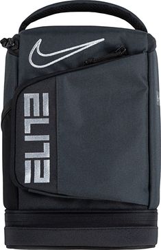 The Nike Elite Fuel Pack Lunch Bag has 2 insulated food compartments in the main body, and the bottom panel separates hot and cold items. The sturdy design is easy to carry. Design: Insulated storage Side mesh pouch Zip front pocket 6.5" L x 5.25" W x 13.75" H Spot Clean Mesh Pouch, Nike Elite, Pack Lunch, Lunch Bag, Front Pocket, Gym Bag, Order Online, Fun Sports, Fuel