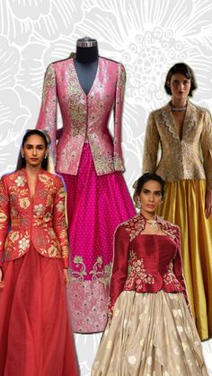 Lengha Blouse Designs, Cotton Blouse Design, Wedding Lehenga Designs, Fashion Design Patterns, Salwar Kamiz, Traditional Indian Outfits, Designer Party Wear Dresses