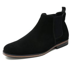 PRICES MAY VARY. ✅ GOOD FIT - These mens boots are using standard American sizes, you can order in normal wearing sizes. ✅ PREMIUM UPPER - The mens chelsea boots upper is made of premium suede leather, which provides elegant appearance and keeps feet warm. ✅ COMFORT INSOLE - The softer insole of mens dress boots provides sufficient cushioning, which reduce foot fatigue and keep feet comfortable all day. ✅ NON-SLIP SOLE - Men's chukka boots with a non-slip durable TPR sole provides stability and Chelsea Boots Casual, Ankle Boots For Men, Mens Dress Boots, Boots Comfortable, Chukka Boots Men, Ankle Boots Men, Boots Casual, Chelsea Boots Men, Dress Boots