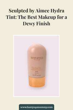 A beige bottle of tinted serum stands on a light background, showcasing a product that offers the best makeup for a natural, dewy finish. Makeup Product