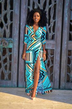 Patterned Dress, African Print Fashion, African Beauty