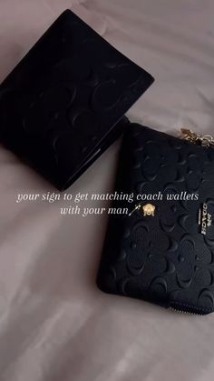 Black coach matching bags