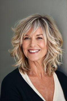 Unveil 11 short haircuts for fine hair, each embedded with volume-boosting secrets perfect for women over 50 looking to add life to their locks. Long Bob With Bangs Over 50, Fine Hair Hairstyles For Women Over 50, Hair For 50 Year Old Women Over 50, Long Straight Hair Over 50, Center Part Hairstyles Over 50, Long Hair With Bangs 50 Year Old Women, Hair For Women Over 50, Long Hair Styles For 50+ Women With Bangs, Short Haircuts For Fine Hair