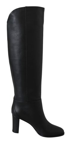 Jimmy Choo Black Leather Madalie 80 Boots Shoes Jimmy Choo Boots, High Heel Stiefel, Leather Heeled Boots, Fashion Forever, Dolce And Gabbana Man, Black Leather Boots, Boots Shoes, Shoe Box, Leather Heels