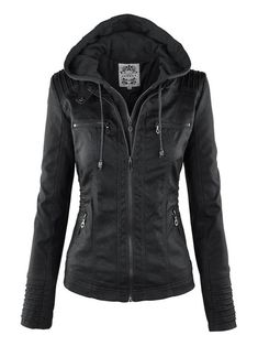 eBay  Faux Leather Jacket Women 2022 Basic Jacket Coat Female Winter Motorcycle Jacket Faux Leather Suede PU Zipper Hoodies Outerwear 1.  Material:  Faux Leather, Genuine Leather 2.  Size:  XS/S/M/L/XL/XXL 3.  Colors for selection:   Black, Kakki, Brown, Beige, White 4.  Accessories:  Women Basic Coats   ,  Female Jacket 5.   Suit for  :   Autumn and Winter Women Jacket 6. Feature :  Waterproof  Windproof Women Jacket 7. Waterproof  Windproof Women's Leather Jacket 8.   The material of the cloth gives you comfortable feeling.        (1 cm=0.3937 inch ; 1 inch=2.54 cm)                    (1 cm=0.3937 inch ; 1 inch=2.54 cm) Harley Davidson Womens Clothing, Faux Leather Jacket Women, Fall Fashion Coats, Moda Denim, Biker Coat, Moto Biker Jacket, Leather Jacket With Hood, Estilo Denim, Hooded Faux