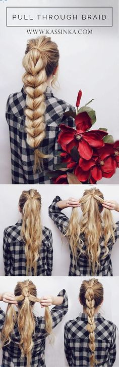 Braided Hair Tutorial, Fishtail Braid, Braided Hairstyles Tutorials, Short Hairstyle, Hair Dos, Ponytail Hairstyles, Gorgeous Hair, Trendy Hairstyles, Diy Hairstyles