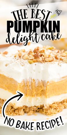 the best pumpkin delight cake no bake recipe is in this post - it note