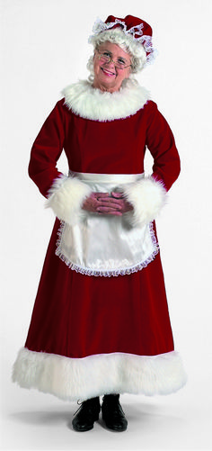 6-Piece Burgundy Velvet Mrs Claus Most Valuable Helper at the North pole - Adult Size Medium Santa Outfit For Women, Mrs Claus Costume, Mrs Claus Outfit, Dress With Apron, Santa Dress, Santa Costume, Santa Outfit, Santa Suits, Nice List