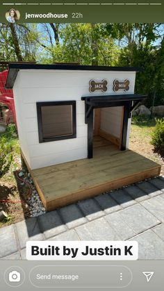 the dog house is built by justin k