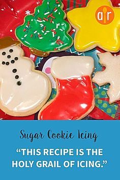 Best Sugar Cookie Recipe, Sugar Cookie Icing, Torte Cupcake, Cookies Baking, Royal Icing Recipe, Best Sugar Cookies, Xmas Cookies